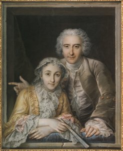 Portrét Philippa Coypela a jeho manželky od Charles Antoine Coypel