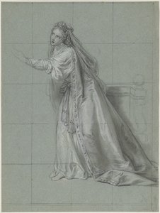 Studie ženy (Rodugune) otočené doleva od Charles Antoine Coypel