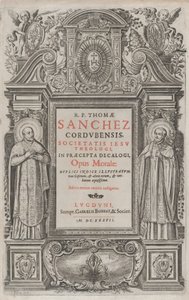 Frontispis pro „Opus morálka v předpisech Dekalogu“, 1637.