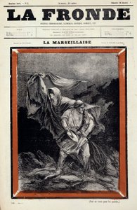La marseillaise dessin se objevila v novinách la sling. Rytina Charles Auguste Dit Montbard Loye (1841-1905) od Charles Auguste Loye