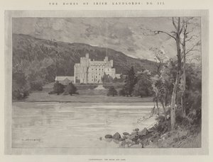 Castlewellan, Dům a jezero od Charles Auguste Loye