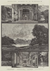 Anglický domov, Blenheim od Charles Auguste Loye