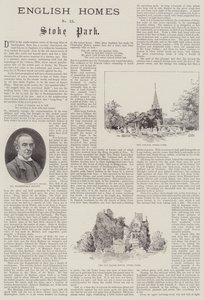 English Homes, Stoke Park od Charles Auguste Loye