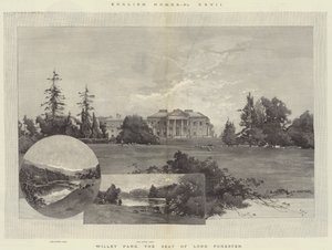 English Homes, Willey Park, sídlo lorda Forestera od Charles Auguste Loye