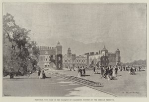 Hatfield, sídlo markýze ze Salisbury, navštívené německým císařem od Charles Auguste Loye