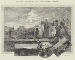 Hrad Hawarden od Charles Auguste Loye