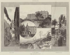 Hyeres, jižní pobřeží Francie od Charles Auguste Loye