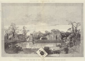 Scrivelsby Court, domov Dymoků, dědiční šampióni Anglie od Charles Auguste Loye