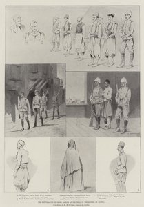 Nepokoje na Krétě, scény ze soudu s výtržníky v Kandii od Charles Auguste Loye