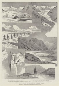 Himalájské ledovce Baltistan a Wardwan, Kašmír od Charles Auguste Loye
