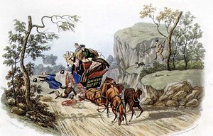 "Nejlépe jmenovaným trenérům se stanou nehody!", vyryl R.G. Rychtář (fl.1811-37) hospoda. od Thomase McLeana