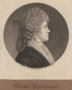 Ann Beekmanová od Charles B. J. Févret de Saint Mémin