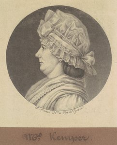Elizabeth Marius Kemperová od Charles B. J. Févret de Saint Mémin