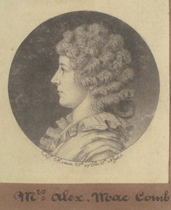 Janette Marshall Macomb od Charles B. J. Févret de Saint Mémin