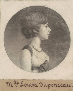 Louisa DuPonceauová od Charles B. J. Févret de Saint Mémin