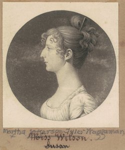 Martha Jefferson Tyler Waggaman od Charles B. J. Févret de Saint Mémin