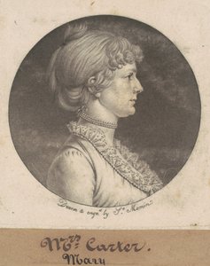 Mary Nelson Carter od Charles B. J. Févret de Saint Mémin