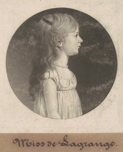 Slečno de la Grangeová od Charles B. J. Févret de Saint Mémin