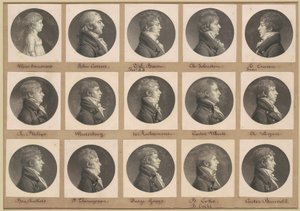 Sbírka portrétů Saint-Mémin, skupina 30 od Charles B. J. Févret de Saint Mémin