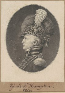 Wade Hampton od Charles B. J. Févret de Saint Mémin