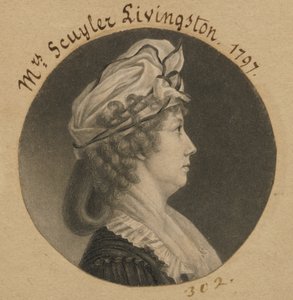 Eliza Barclay Livingston od Charles Balthazar Julien Févret de Saint-Mémin