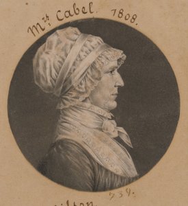 Hannah Carrington Cabell od Charles Balthazar Julien Févret de Saint-Mémin