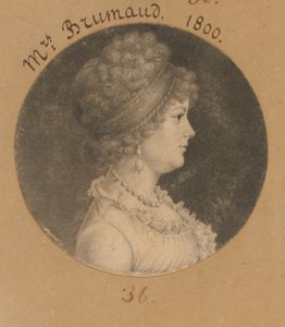 Frau Brumaud od Charles Balthazar Julien Févret de Saint-Mémin