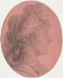 Portrét Eleanor Ramsay Fitzwilliamové od Charles Balthazar Julien Févret de Saint-Mémin