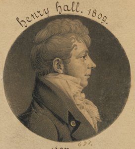 Pravděpodobně Henry Hall nebo Sutton Hall od Charles Balthazar Julien Févret de Saint-Mémin