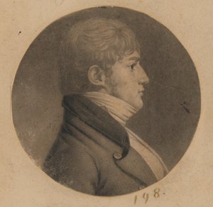Neznámý muž od Charles Balthazar Julien Févret de Saint-Mémin
