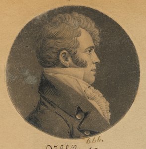 Neznámý muž od Charles Balthazar Julien Févret de Saint-Mémin