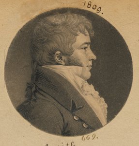 Neznámý muž od Charles Balthazar Julien Févret de Saint-Mémin