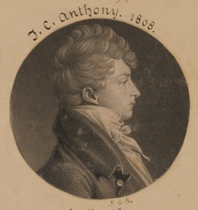 Neznámý muž od Charles Balthazar Julien Févret de Saint-Mémin