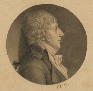 Neidentifikovaný muž od Charles Balthazar Julien Févret de Saint-Mémin