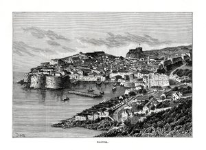 Ragusa, Sicílie, Itálie, 1879 od Charles Barbant