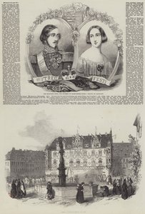 Návštěva Jejího Veličenstva v Německu od Charles Baugniet