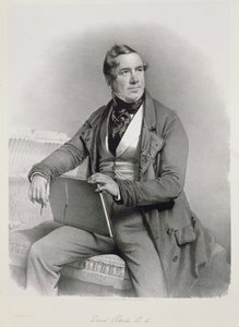 Portrét Davida Robertse (1796-1864) na frontispisu I. dílu knihy "Svatá země", 1844 od Charles Baugniet