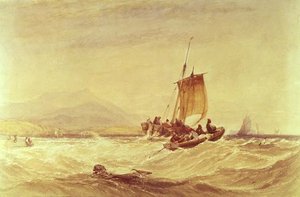 Donegal Bay, kolem roku 1841 (akvarel) od Charles Bentley