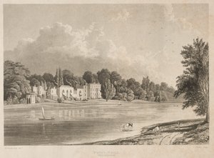 Popes Villa, Twickenham, 1828. od Charles Bentley