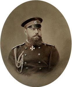 Portrét ruského cara Alexandra III., počátek 90. let 19. století