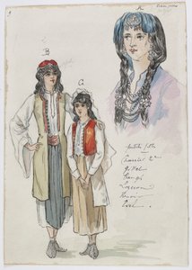 Holmès - Černá hora - kostýmy Charles Bianchini - 09. Děvčátka. Slečny Charrier 2e, Gillet, Taugh, Lozeran, Renoir, Evel od Charles Bianchini