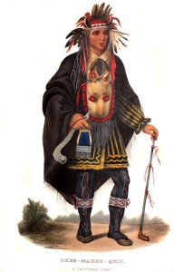 Okeemakeequid, šéf Chippeway od Charles Bird King