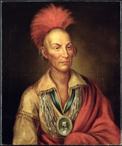 Portrét Black Hawk (1767-1838) od Homera Hendersona kolem roku 1870