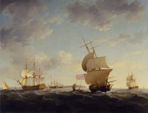 Přeprava v kanálu La Manche od Charles Brooking