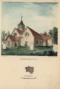 Jihozápadní pohled na Tooting Church od Charles Burton