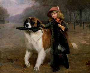 Charles B.Barber, Off to School / Gemälde, 1883
