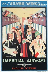 Reklamní plakát Imperial Airways (barevná litografie) od Charles C. Dickson