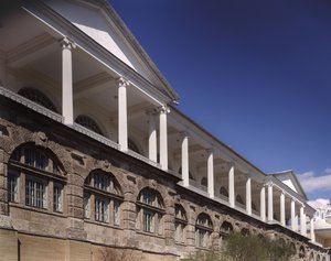 Cameron Gallery v Kateřinském paláci v Carskoje Selo. Kolonáda nejvyššího patra, 1783-1785
