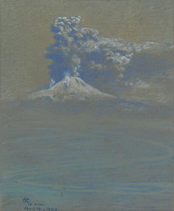 Sprcha popela nad Ottavianem, 1906 (pastel na šedomodrém papíru)