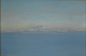 Severní vítr z Villa Narcissus, Capri, únor 1905 (pastel a barevná tužka nebo pastelka na papíře)